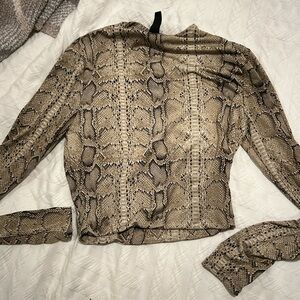 Snake skin top